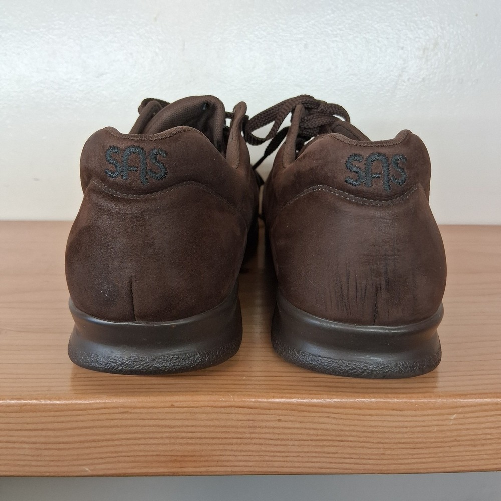 SAS‎ FREE TIME Womens Size 10 M Chocolate Brown Soft Suede Casual Comfort Shoes - Picture 7 of 13